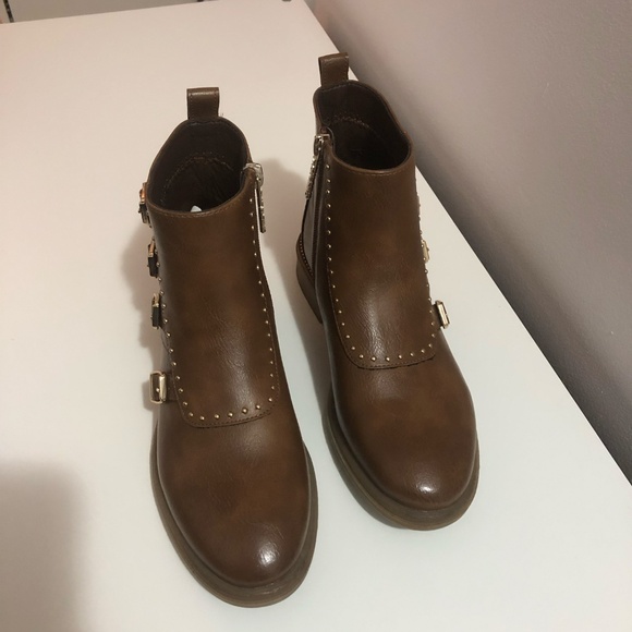 Brown ankle boots, size 36 - Picture 4 of 9